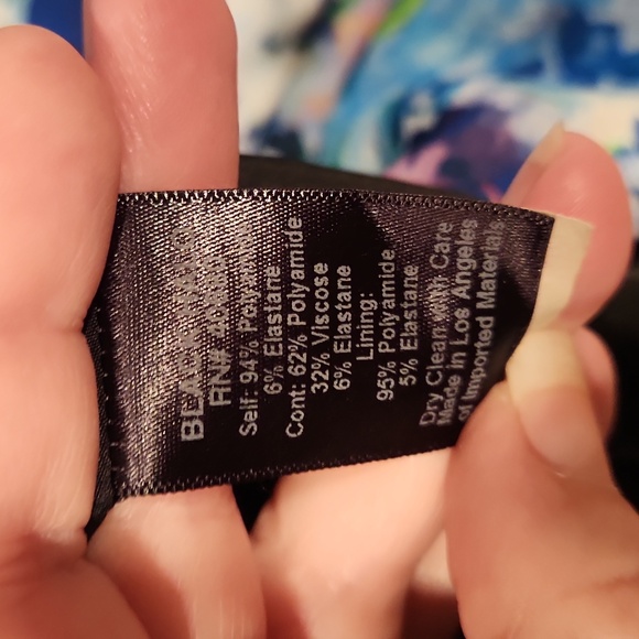 ⭕️ PRICE FIRM Black Halo Lopez Floral Multicolored Halter Dress Size 0 - Picture 5 of 6